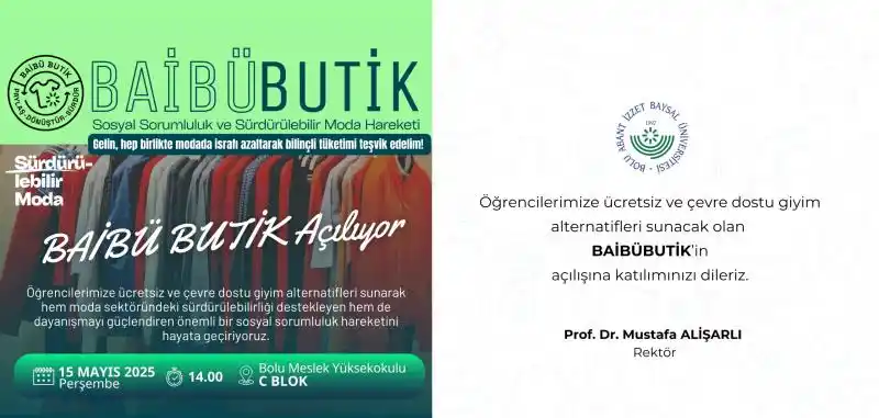 Bolu Abant İzzet Baysal Üniversitesi'nde Yeni Bir Dönem Başlıyor: Baibübutik Açılıyor!