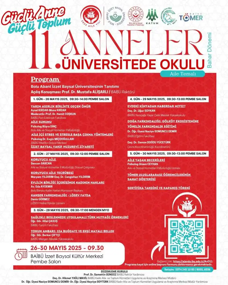 11. GELENEKSEL ANNELER ÜNİVERSİTEDE OKULU BAŞLIYOR
