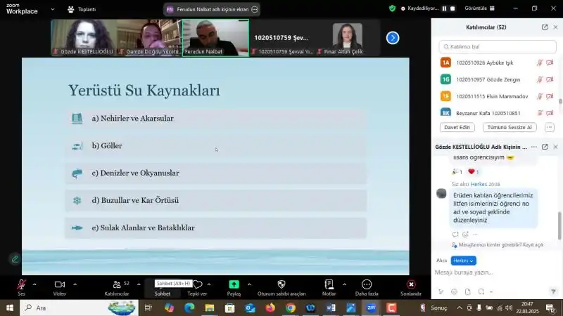BAİBÜ, 22 Mart Dünya Su Günü’nde Erciyes Üniversitesi Öğrencileriyle Buluştu galeri görseli