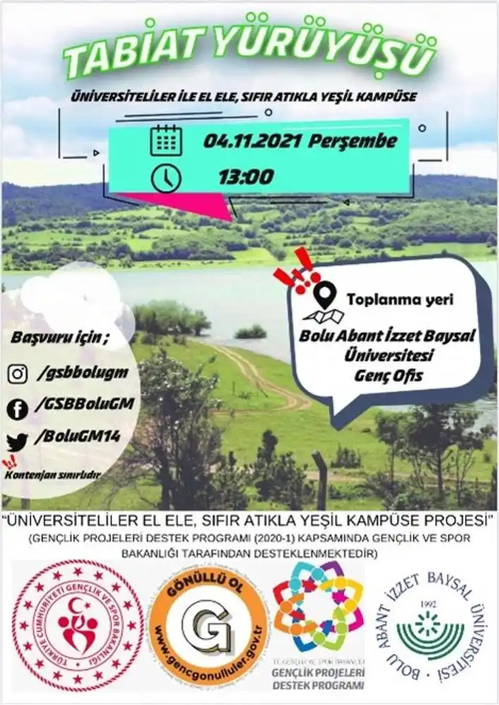 BAİBÜ’nün Gençlik ve Spor Bakanlığı’nca Desteklenen Projesi Kapsamında Yumrukaya Barajı’nda Çevre Temizliği Yapıldı