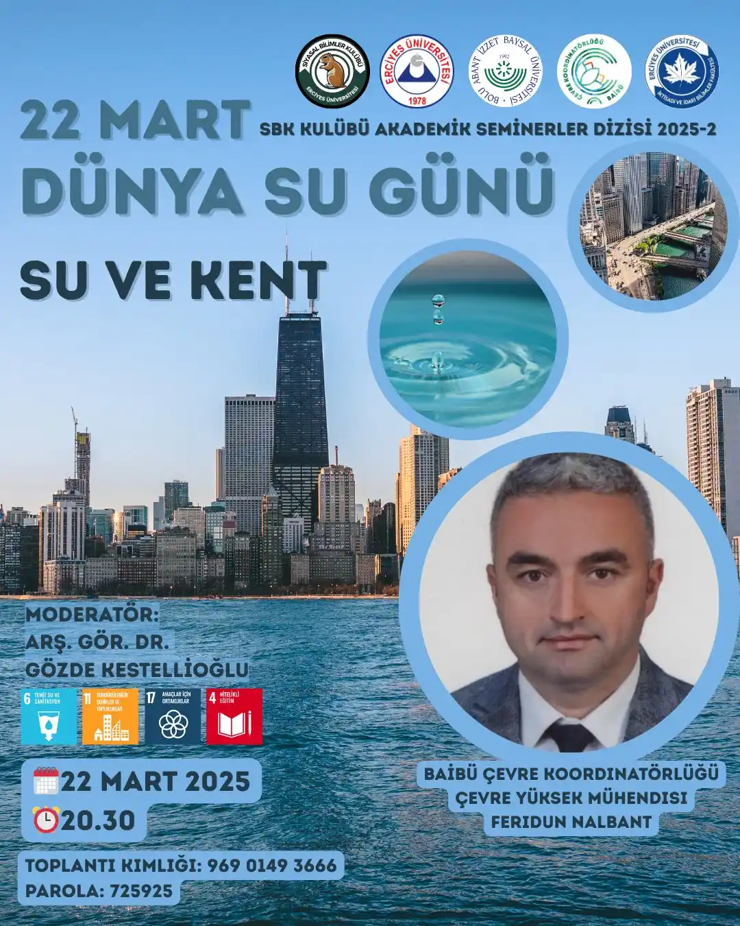 BAİBÜ, 22 Mart Dünya Su Günü’nde Erciyes Üniversitesi Öğrencileriyle Buluştu galeri görseli