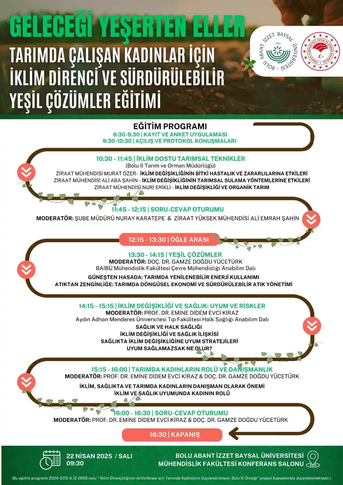 Geleceği Yeşerten Eller: Tarımda Çalışan Kadınlar İçin İklim Direnci ve Sürdürülebilir Yeşil Çözümler Eğitimi
