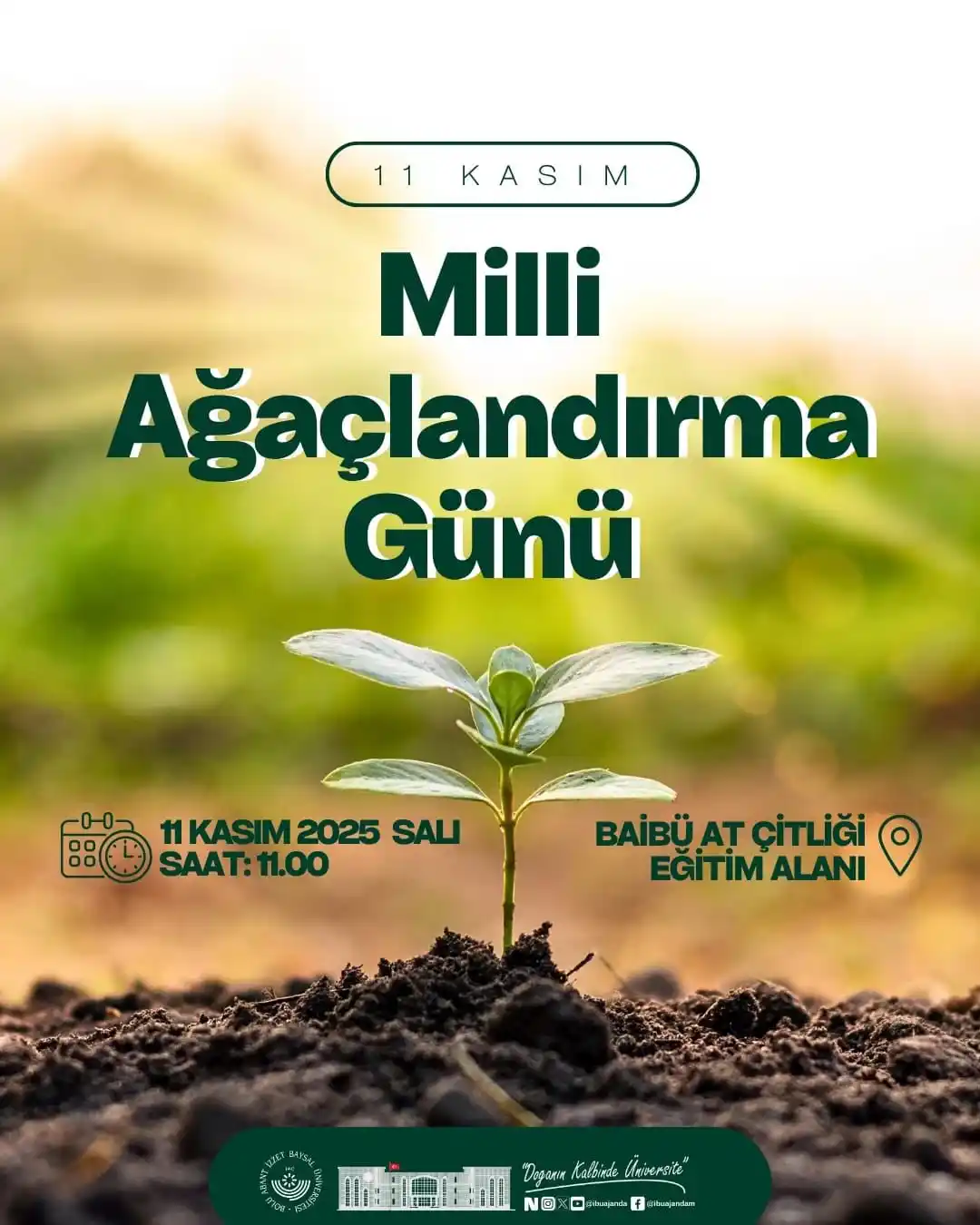 Milli Ağaçlandırma Günü'nde Geleceğe Nefes Olacak Fidanlar Toprakla Buluştu galeri görseli