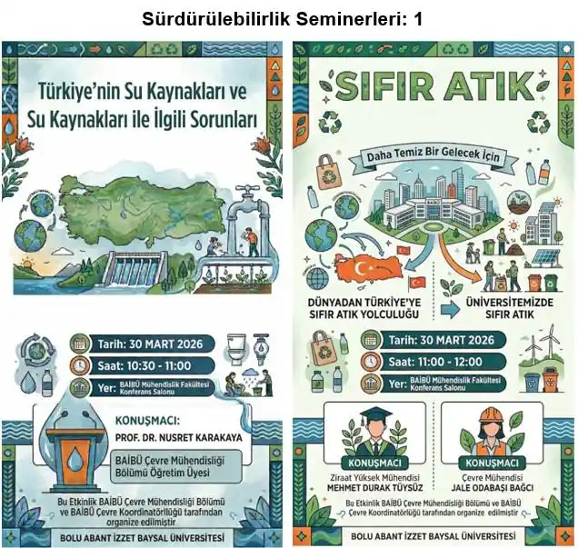 Sürdürülebilirlik Seminerleri Duyurusu